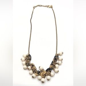 JCrew Tortoise and bead necklace